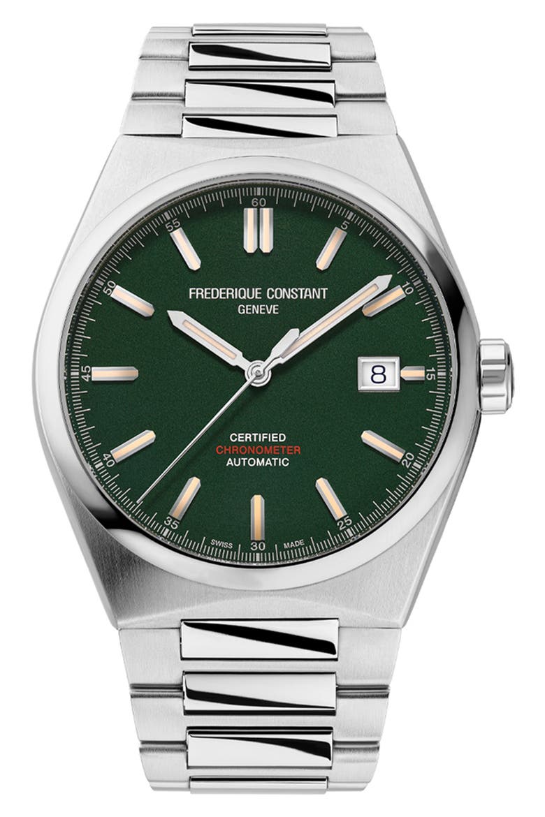 Highlife Automatic COSC Bracelet Watch, 39mm, Main, color, SILVER-TONE