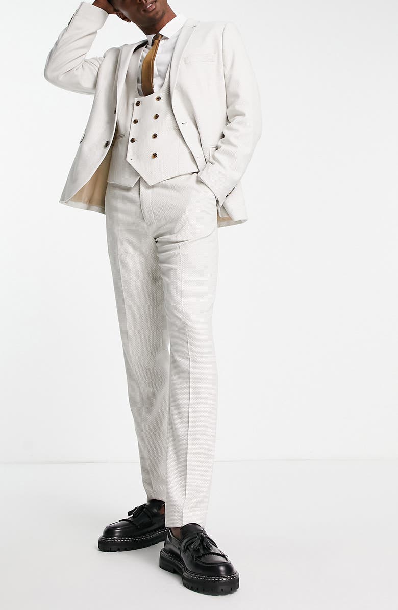 ASOS DESIGN Slim Fit Suit Trousers, Alternate, color, 