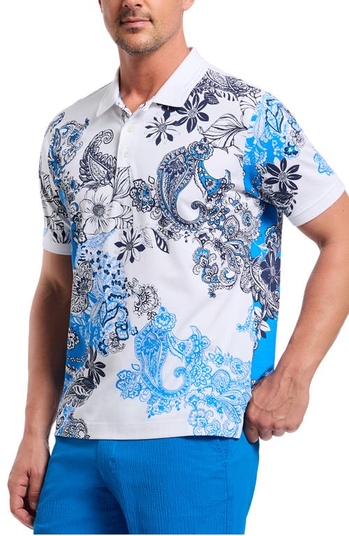 Robert Graham Orzell Paisley Print Cotton Polo