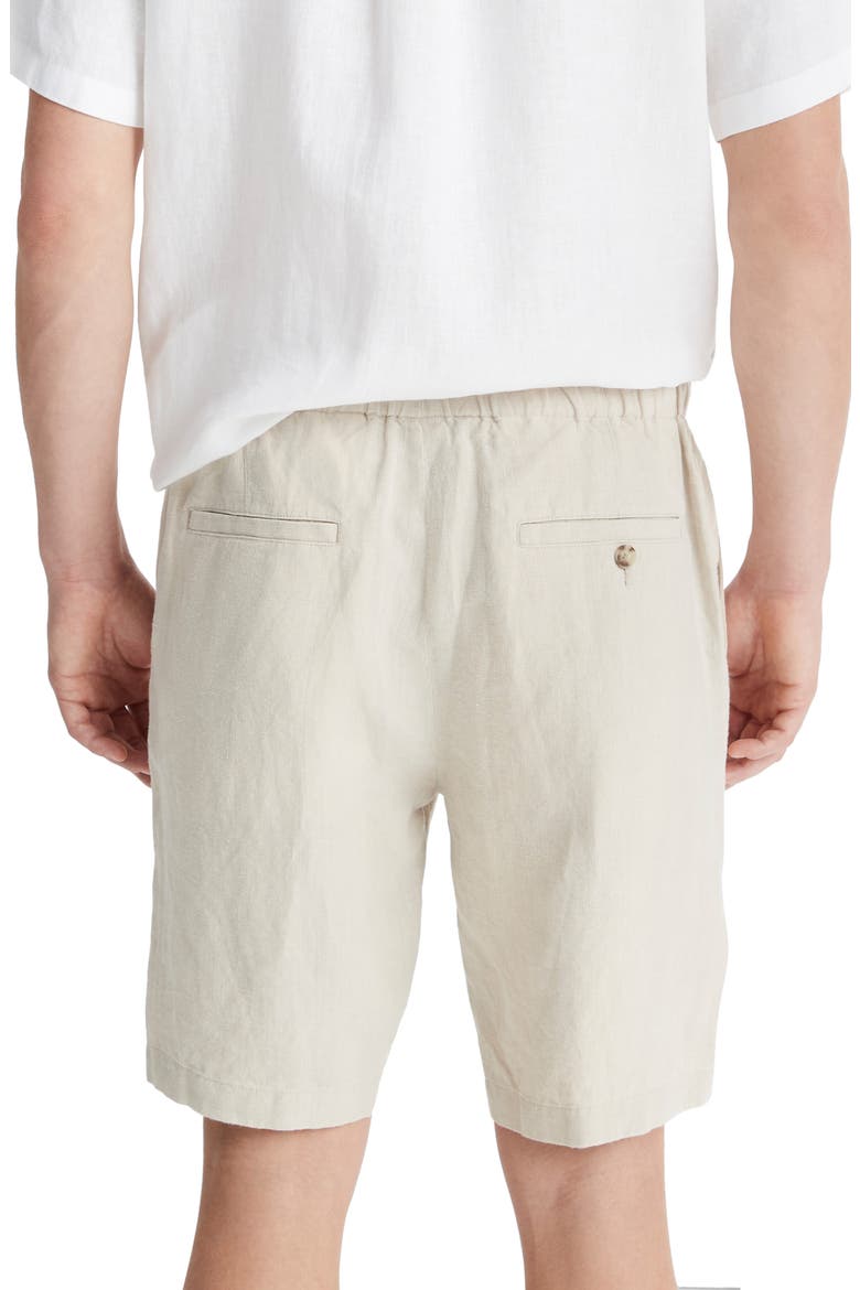 Lightweight Hemp Linen Shorts, Alternate, color, PUMICE ROCK