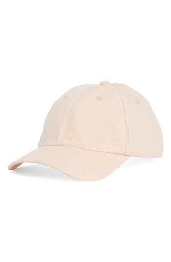 Nordstrom Rack Linen & Cotton Blend Baseball Cap In Sand