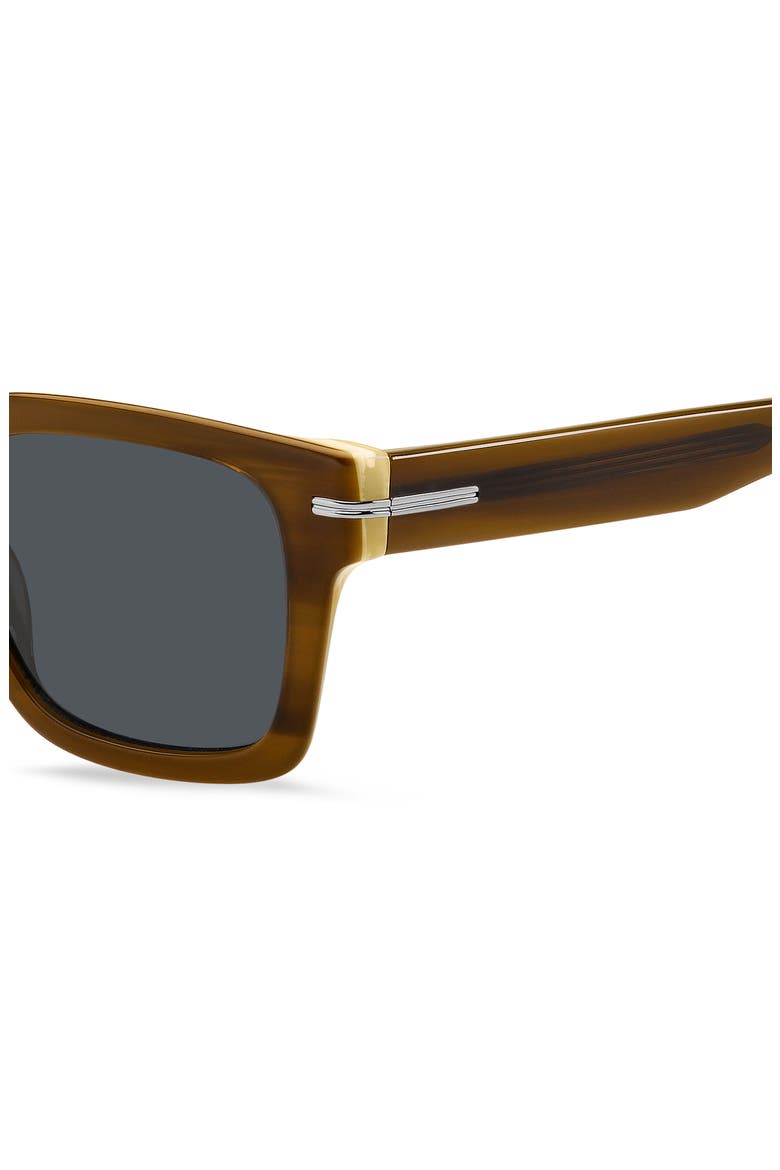 50mm Square Sunglasses, Alternate, color, BEIGE STRIPED WHITE
