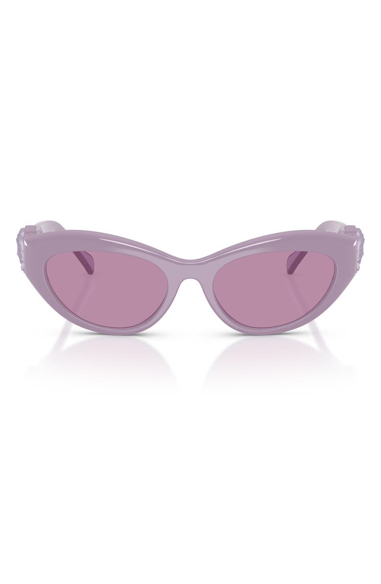 Versace 49mm Small Cat Eye Sunglasses, Main, color, Lilac