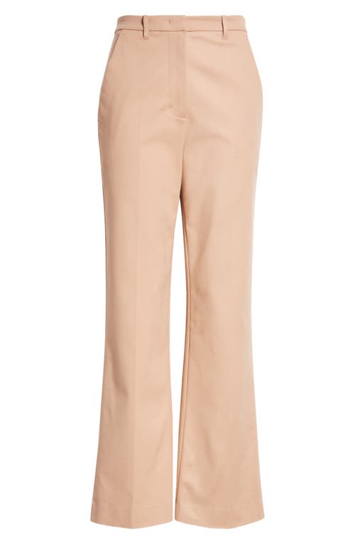 EMPORIO ARMANI EMPORIO ARMANI COTTON BLEND ANKLE FLARE PANTS