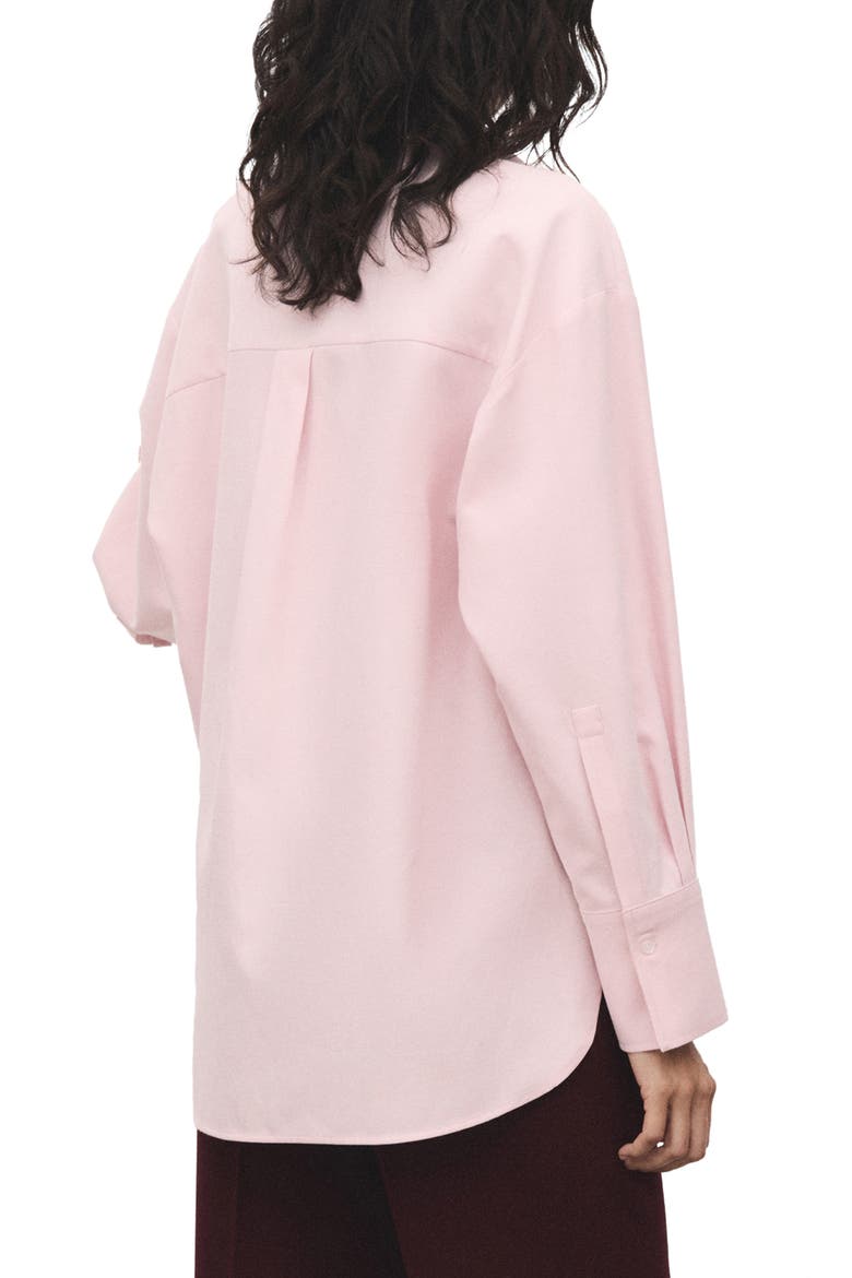 Oversize Button-Up Shirt, Alternate, color, PASTEL PINK