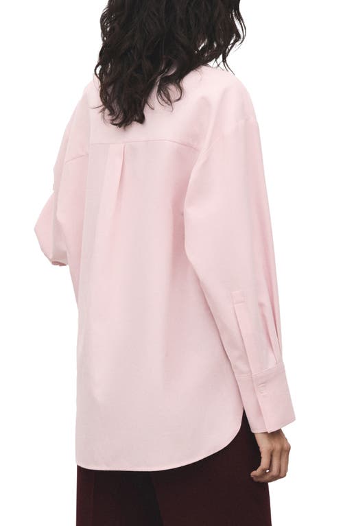 Mango Oversize Button-up Shirt In Animal Print