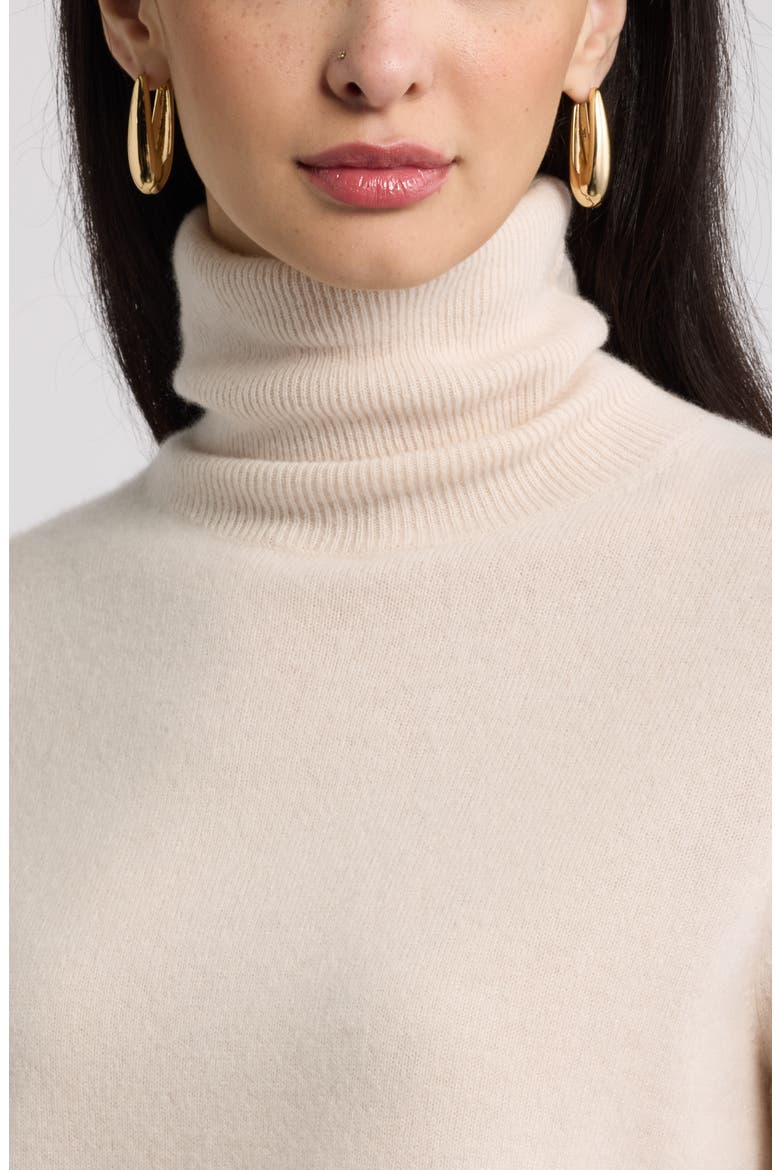 Classic Cashmere Turtleneck Sweater, Alternate, color, BEIGE BEACH