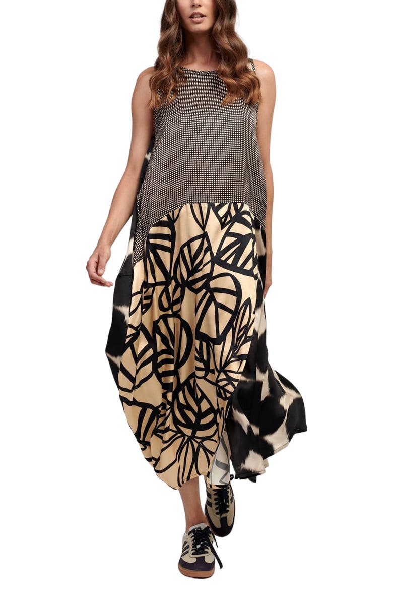Alembika Sleeveless mixed print maxi dress, Main, color, 