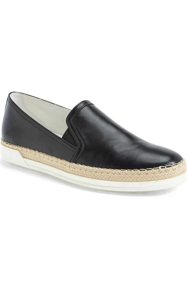Tod's Slip-On Leather Sneaker, Main, color,