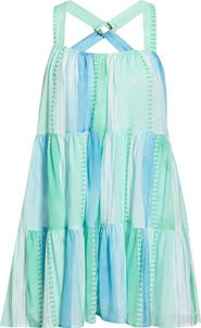 Elan Tiered Trapeze Cover-Up Dress