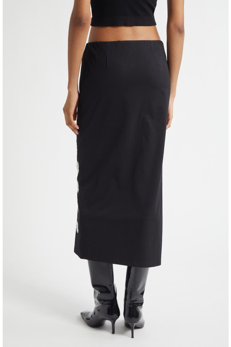 Mother-of-Pearl Paillette Skirt, Alternate, color, BLACK