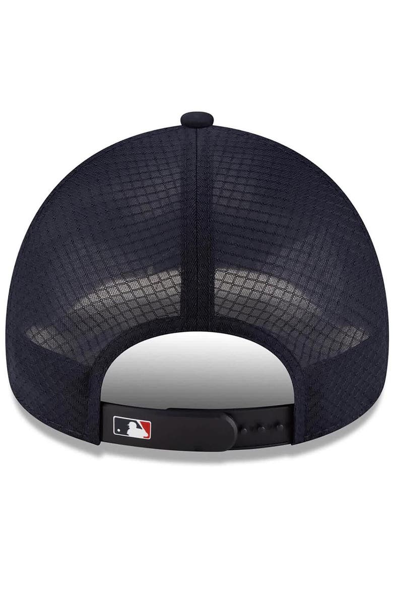 New Era Men's New Era Navy Boston Red Sox 2026 Batting Practice Apex 9FORTY Adjustable Trucker Hat, Alternate, color, Navy