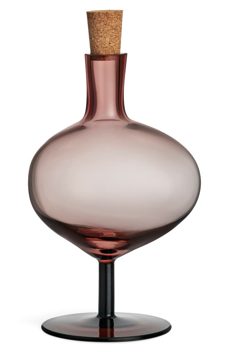 Kosta Boda Bod Medium Bottle, Main, color, Burgundy