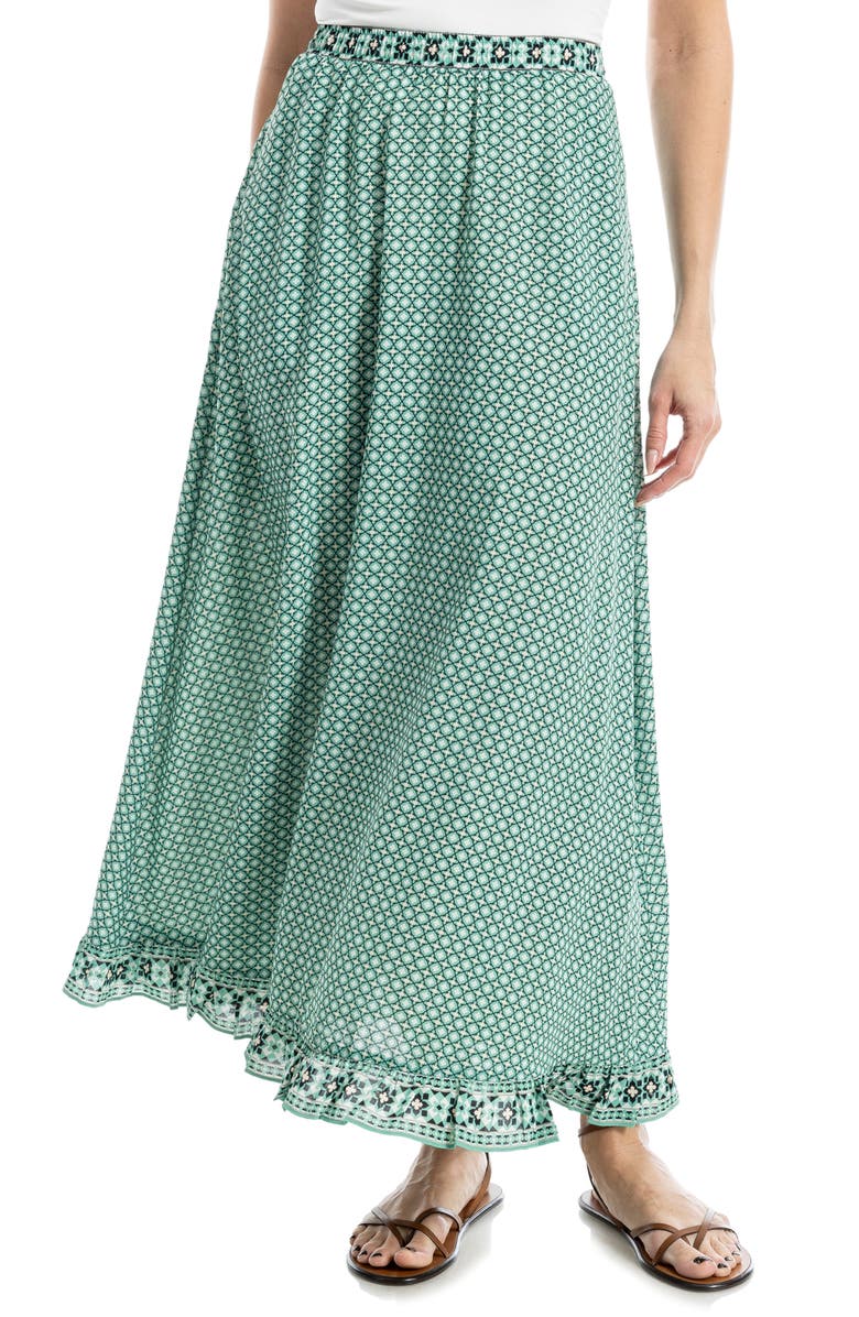 MAX STUDIO Printed Maxi Skirt, Main, color, 