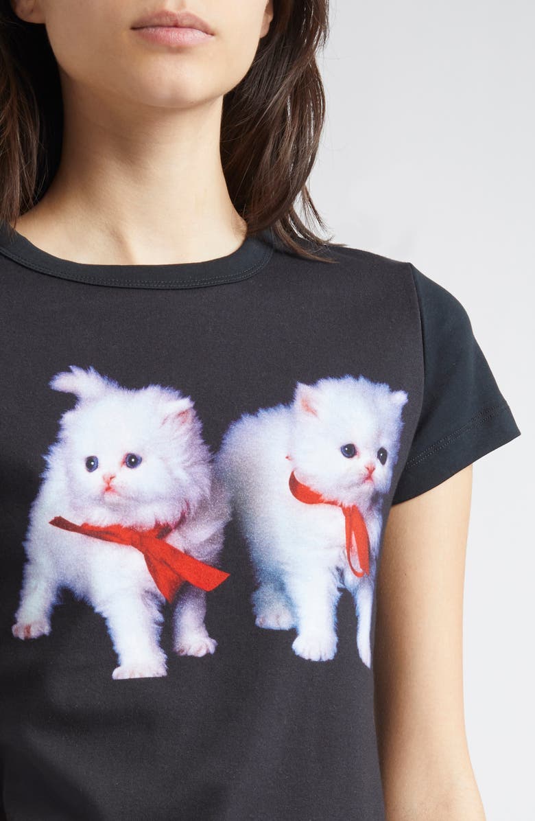 Ashley Williams Two Kittens Graphic Baby Tee, Alternate, color, 