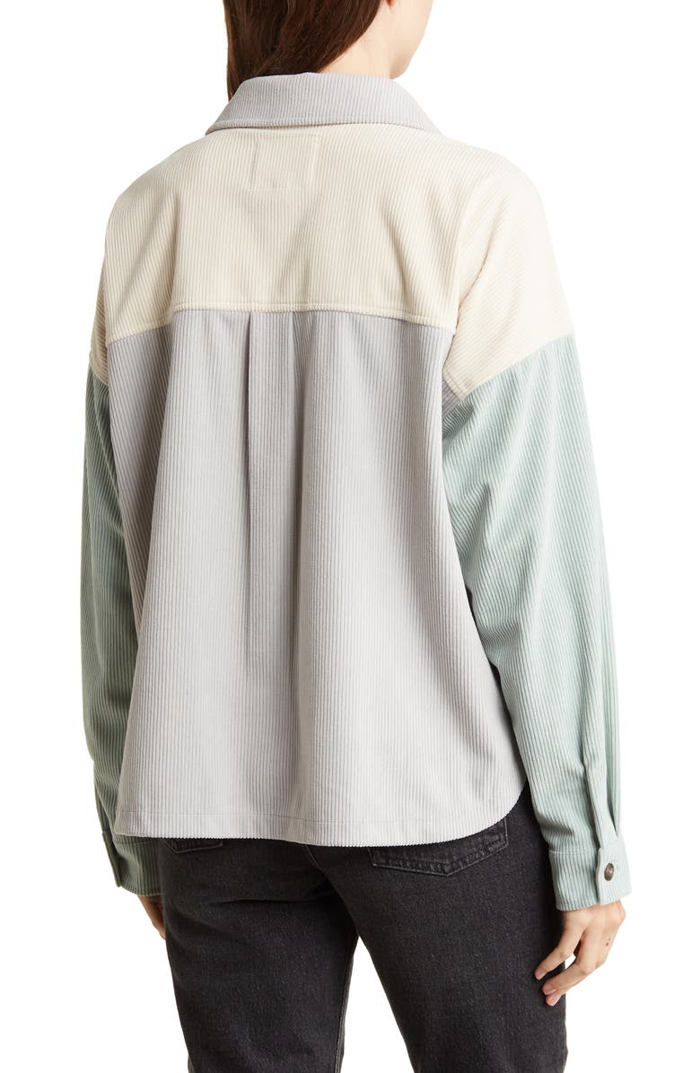 Thread & Supply Colorblock Corduroy Shirt Jacket, Alternate, color, 