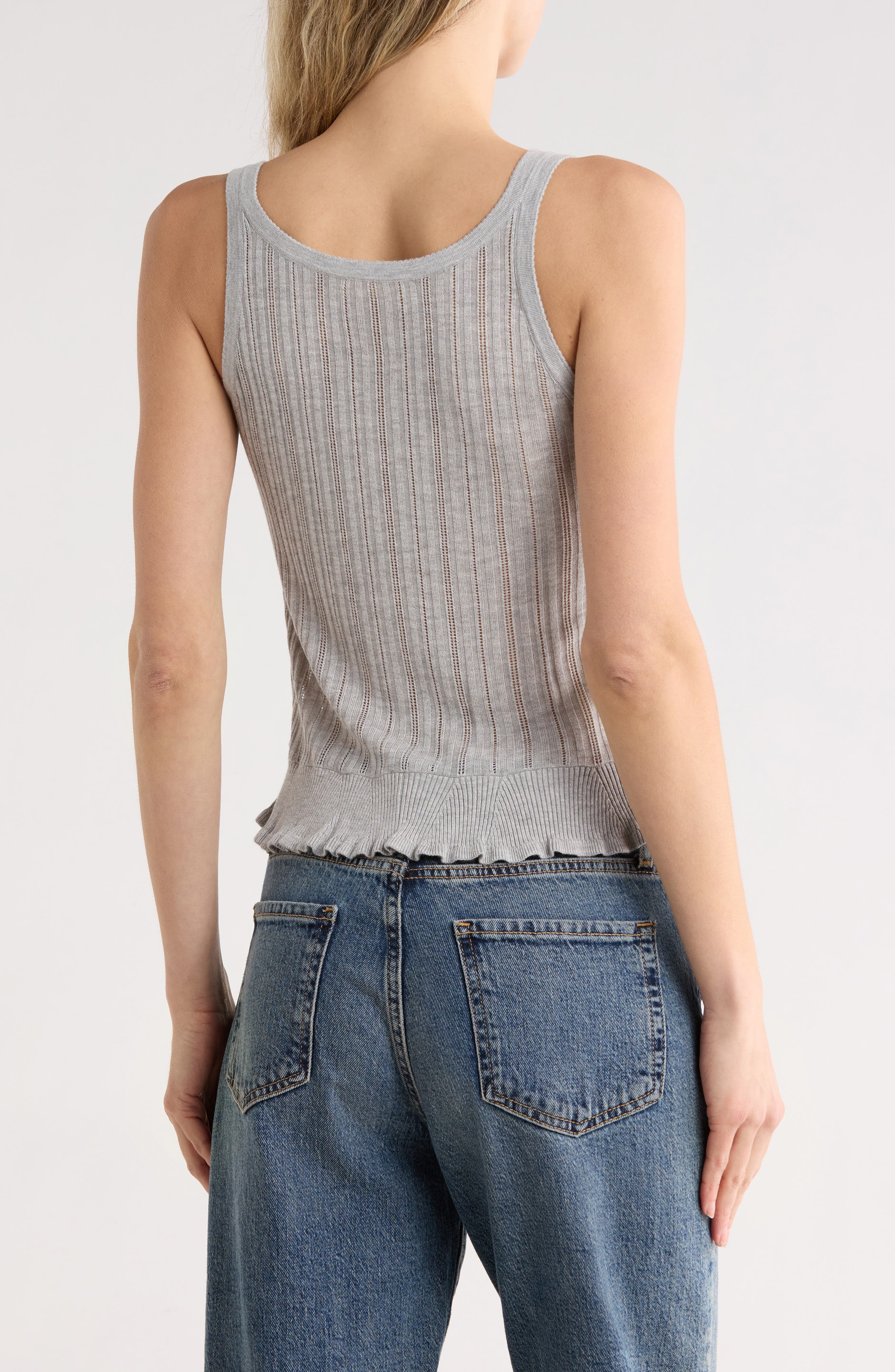 Callie Pointelle Knit Camisole - image 2