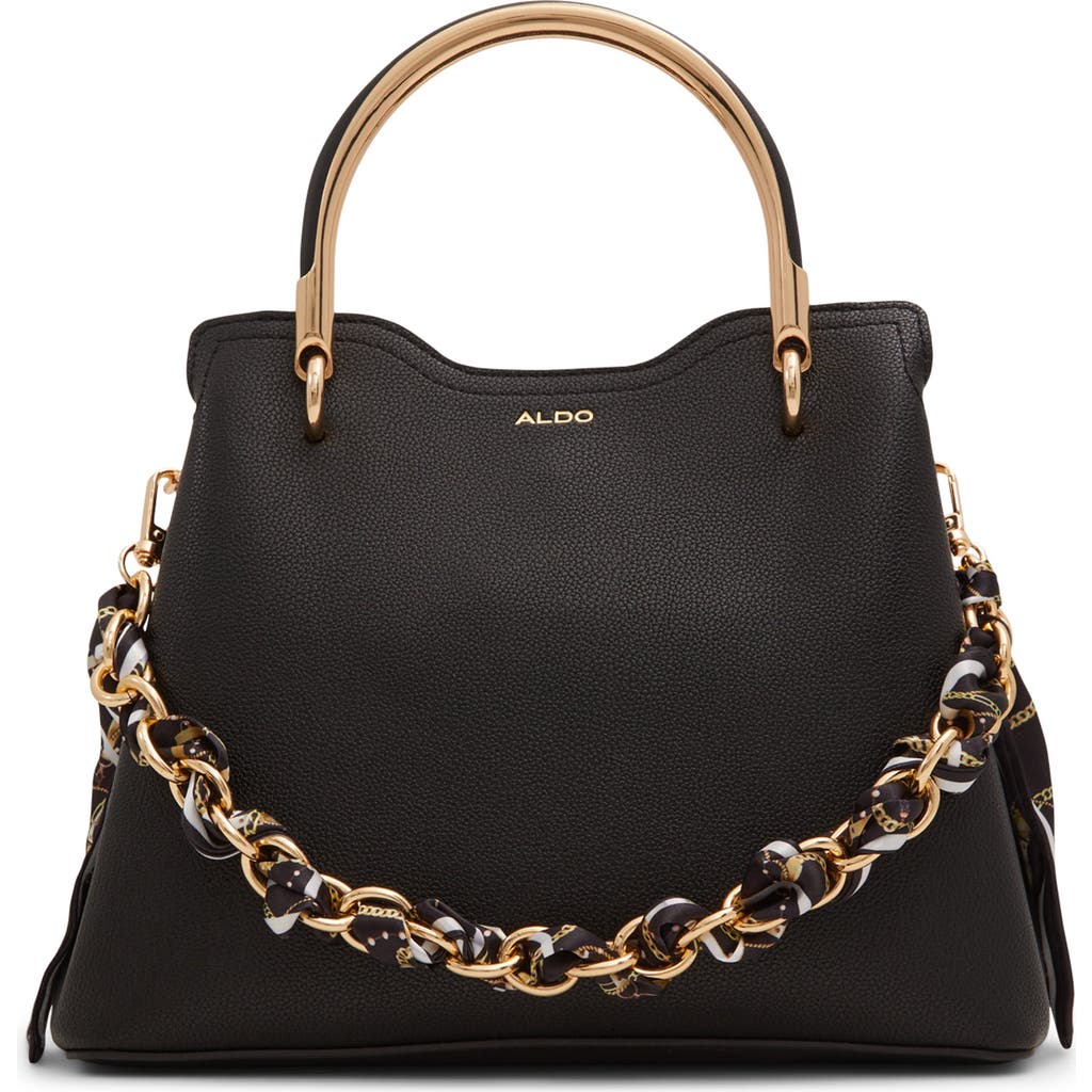 Aldo Arrayan Faux Leather Satchel In Black