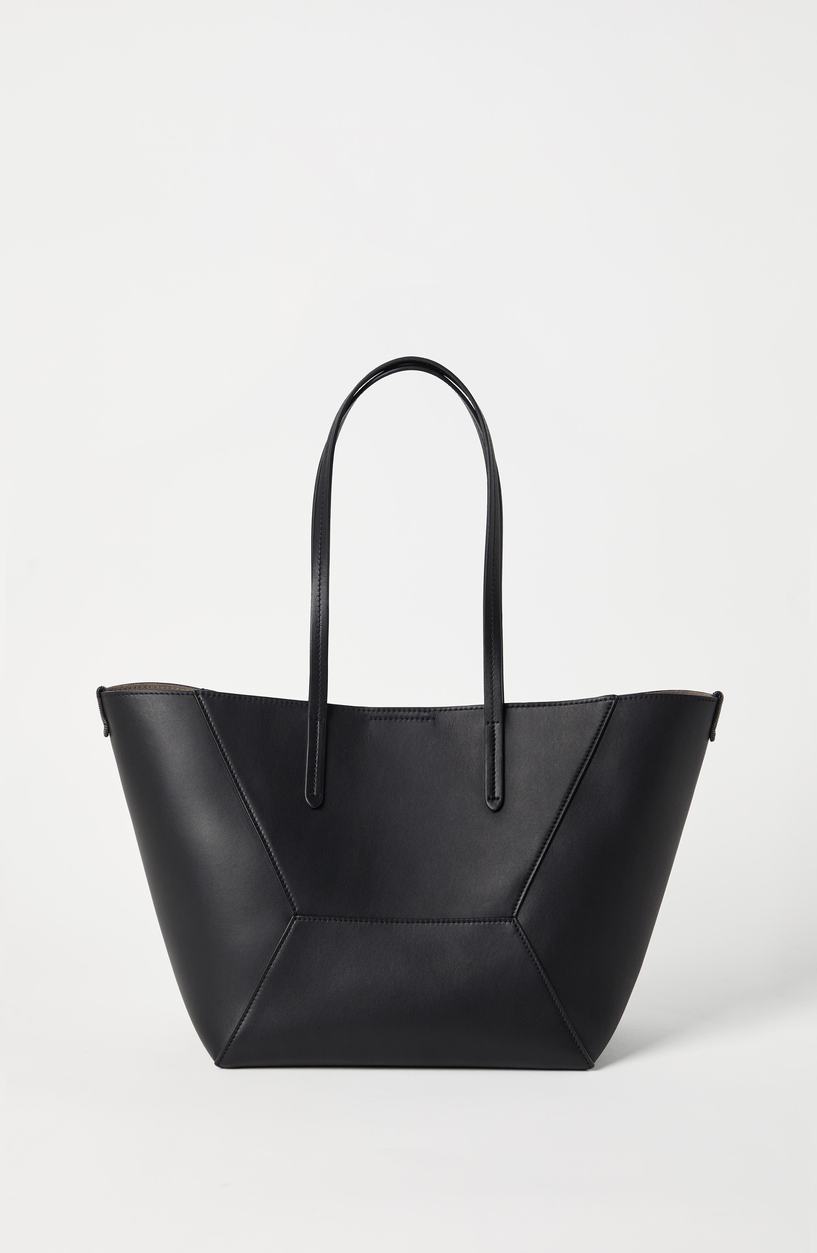 Brunello Cucinelli Small calfskin BC Duo bag, Alternate, color, 