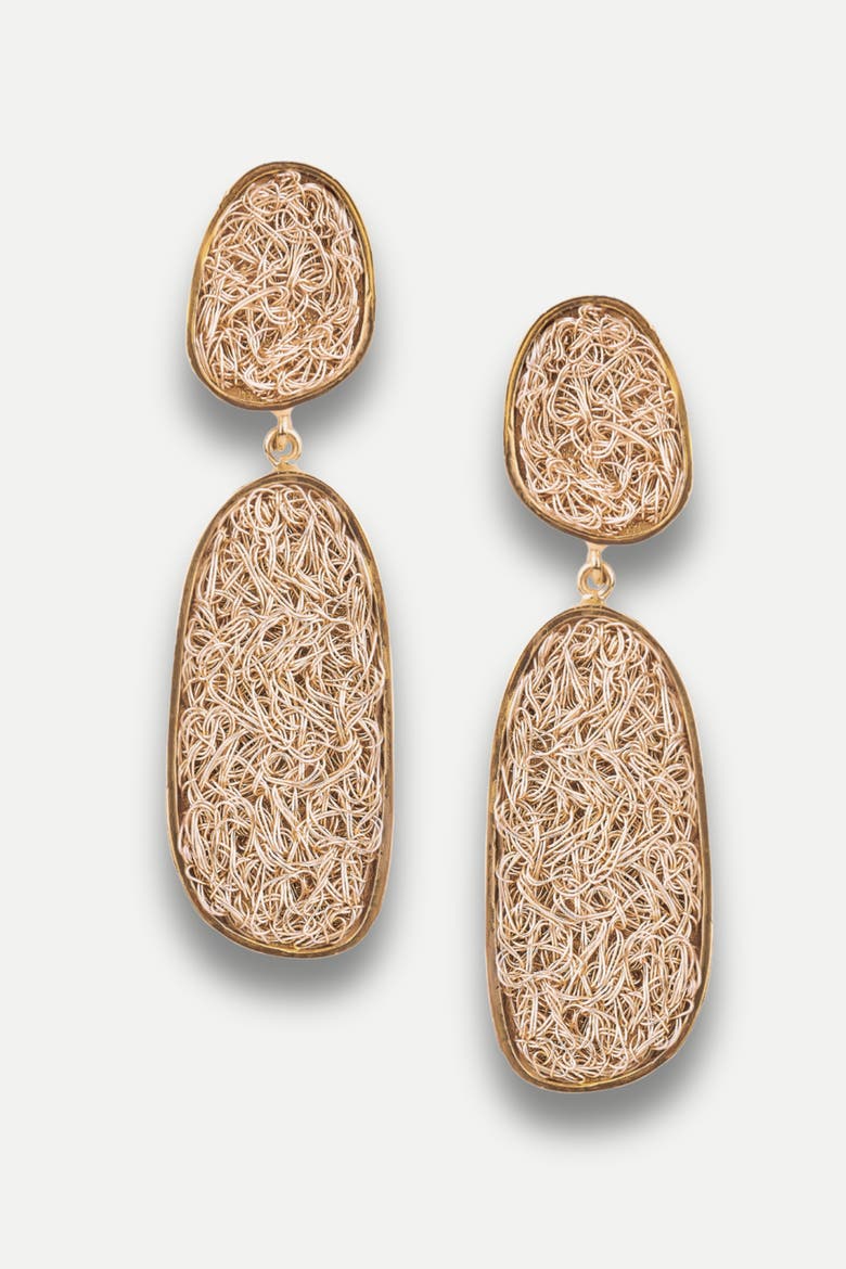 Element Drop Earrings, Main, color, Gold