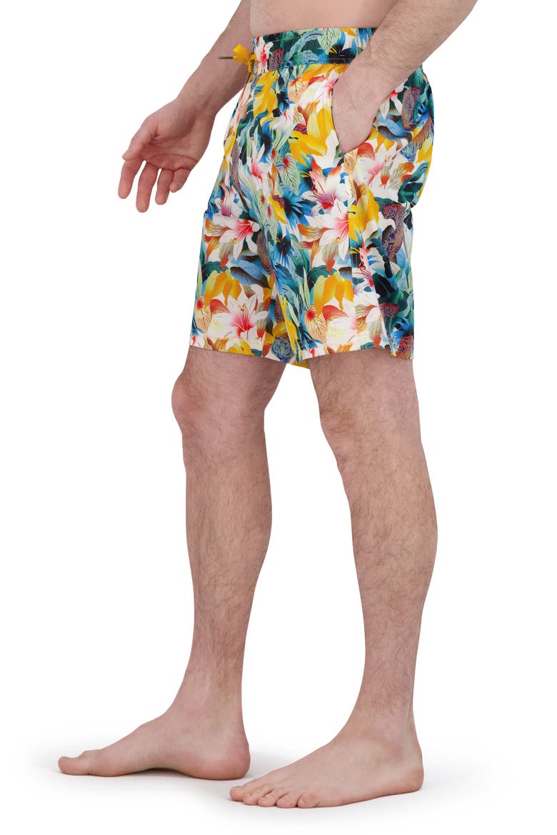 Quickdry Boxer Board Shorts, Alternate, color, TIGERS