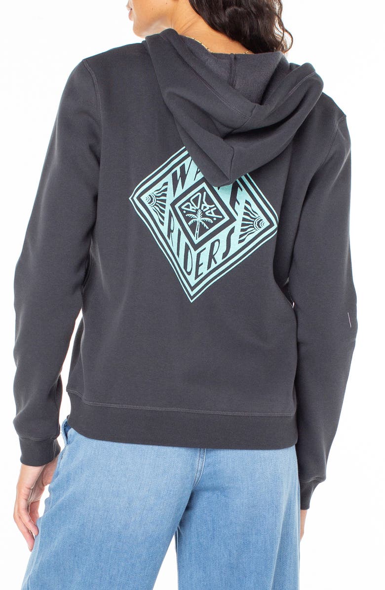 Roxy Evening Hike Fleece Zip Hoodie, Alternate, color, 