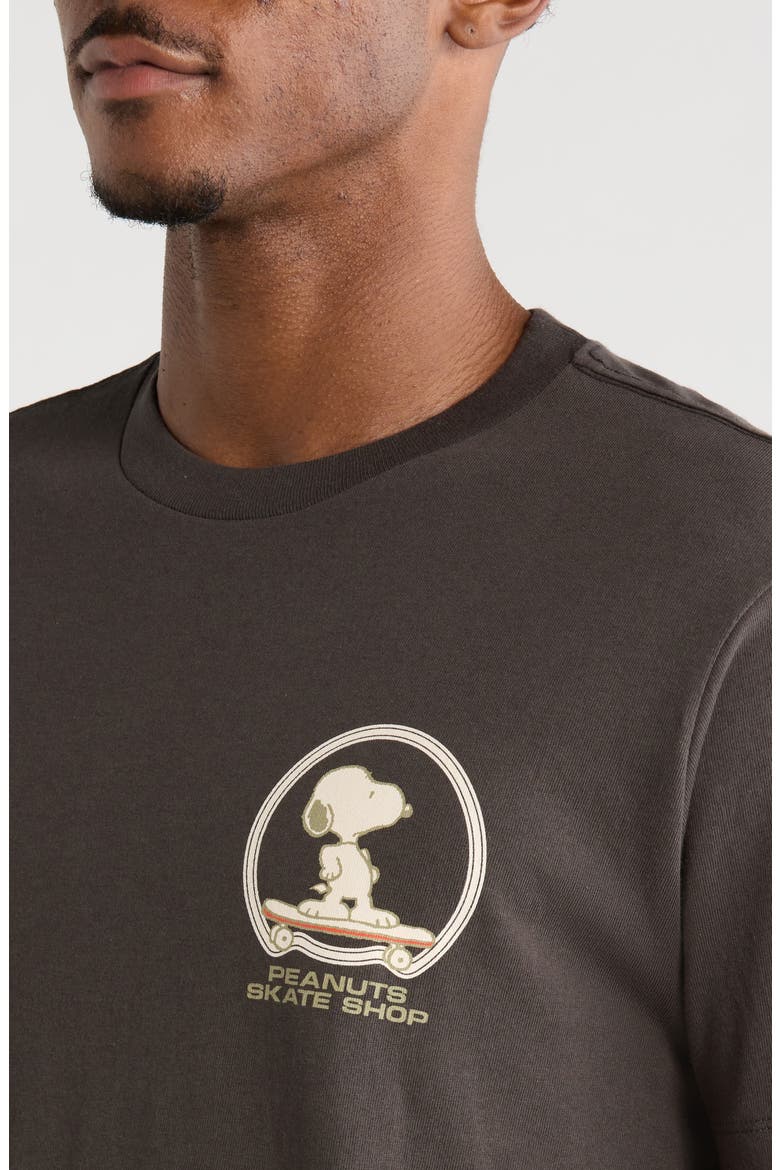 Peanuts Skate Club Graphic T-Shirt, Alternate, color, PIRATE BLACK
