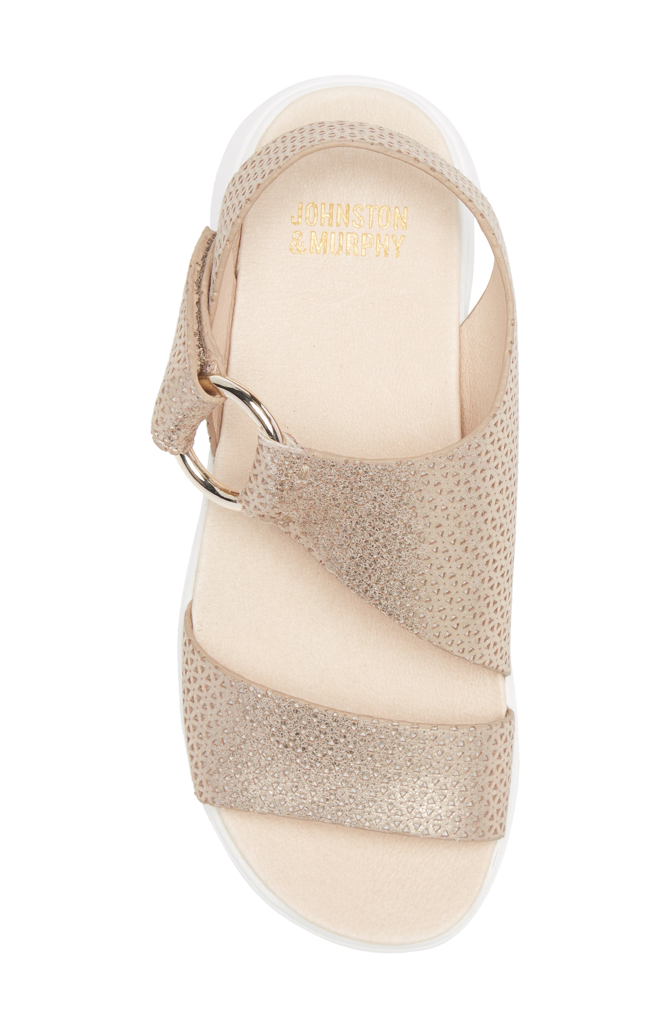 Helen Sandal, Alternate, color, GOLD TEXTURED NAPPA LEATHER