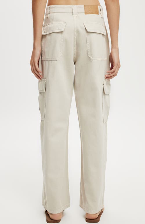 Shop Cotton On Relaxed Cargo Jean In Soft Taupe