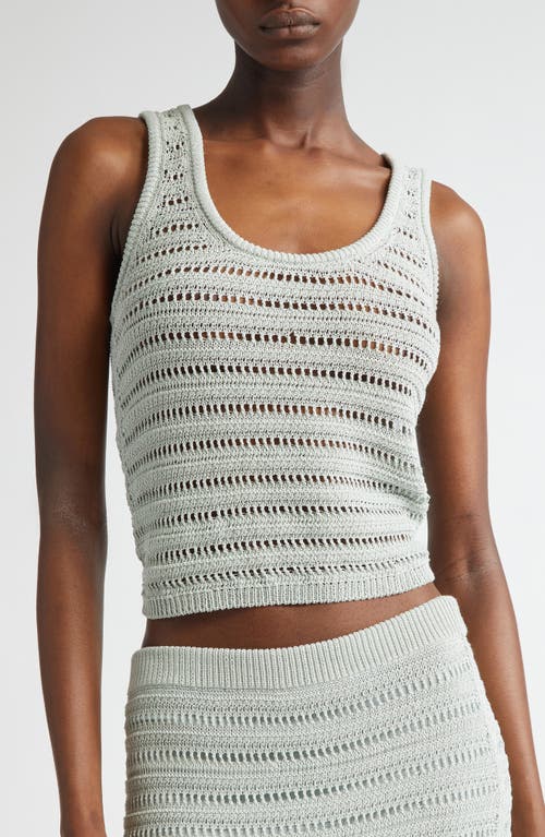 A.L.C A.L.C. KIRA OPEN STITCH COTTON BLEND SWEATER TANK 