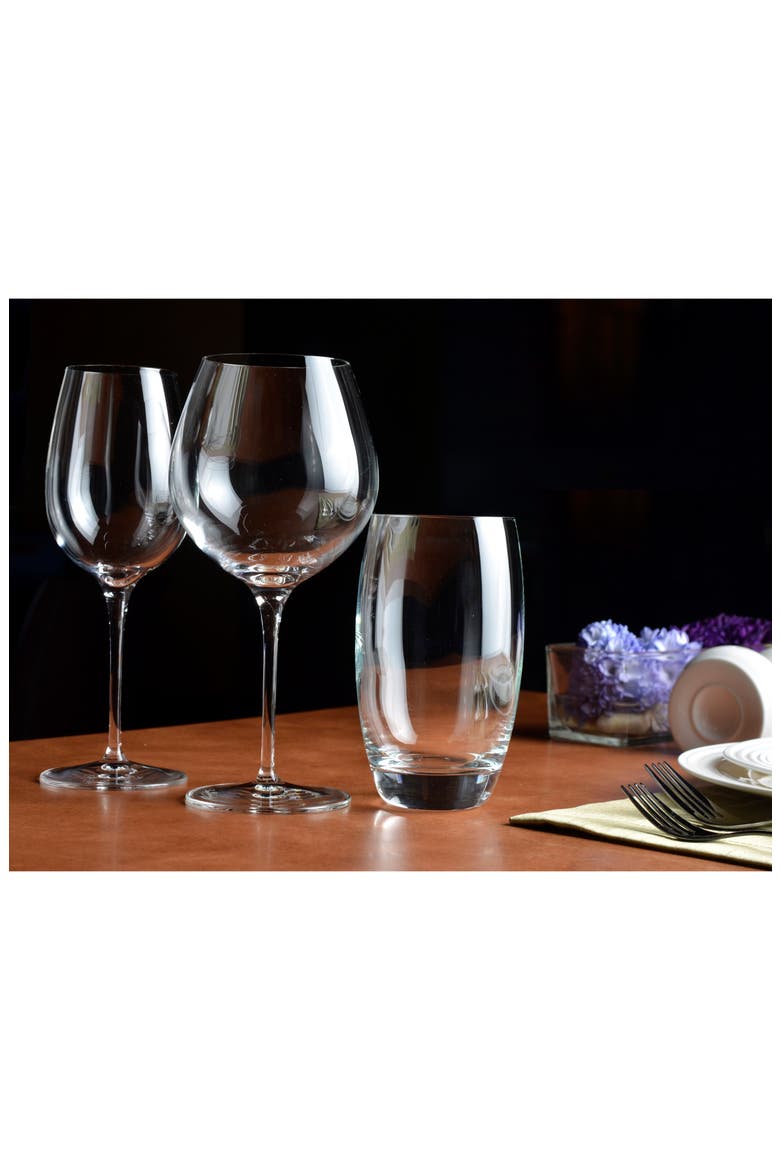Crescendo 22.25 oz. All Purpose Balloon Wine Stems, Set of 4, Alternate, color, CLEAR