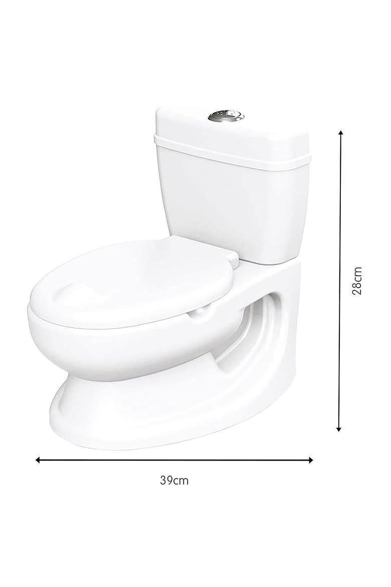 Educational Potty Training Toilet for Kids 18 Months, Alternate, color, White