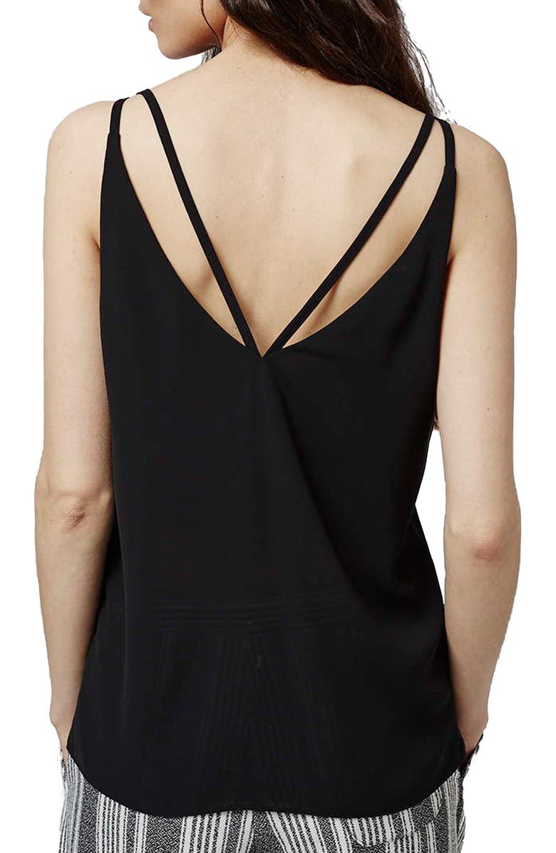 Topshop Double Strap V-Back Camisole, Alternate, color,