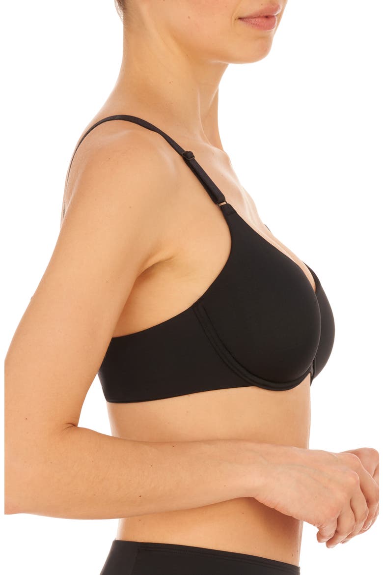 Liquid Full Fit Balconette T-Shirt Bra, Alternate, color, BLACK