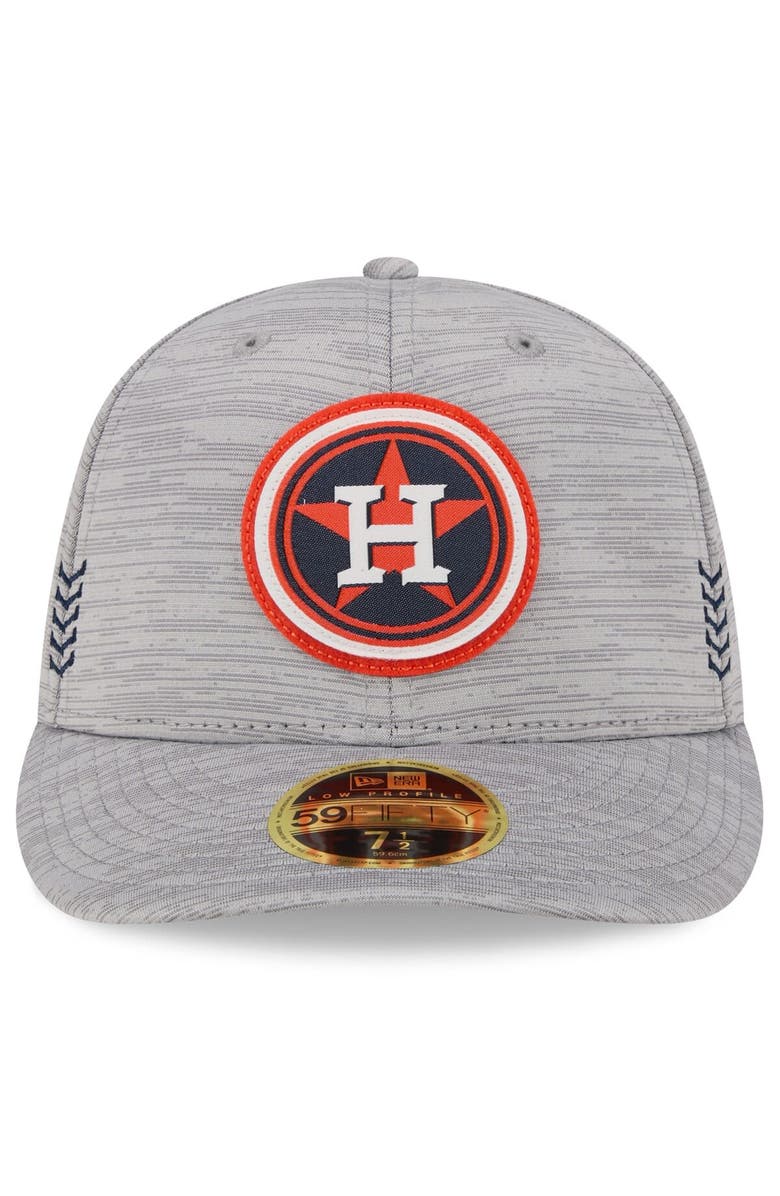 New Era Men's New Era  Gray Houston Astros 2024 Clubhouse Low Profile 59FIFTY Fitted Hat, Alternate, color, 