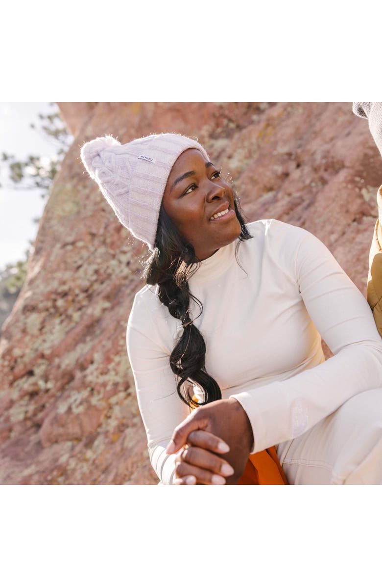 Turtle Fur Emma Winter Hat, Alternate, color, Aqua