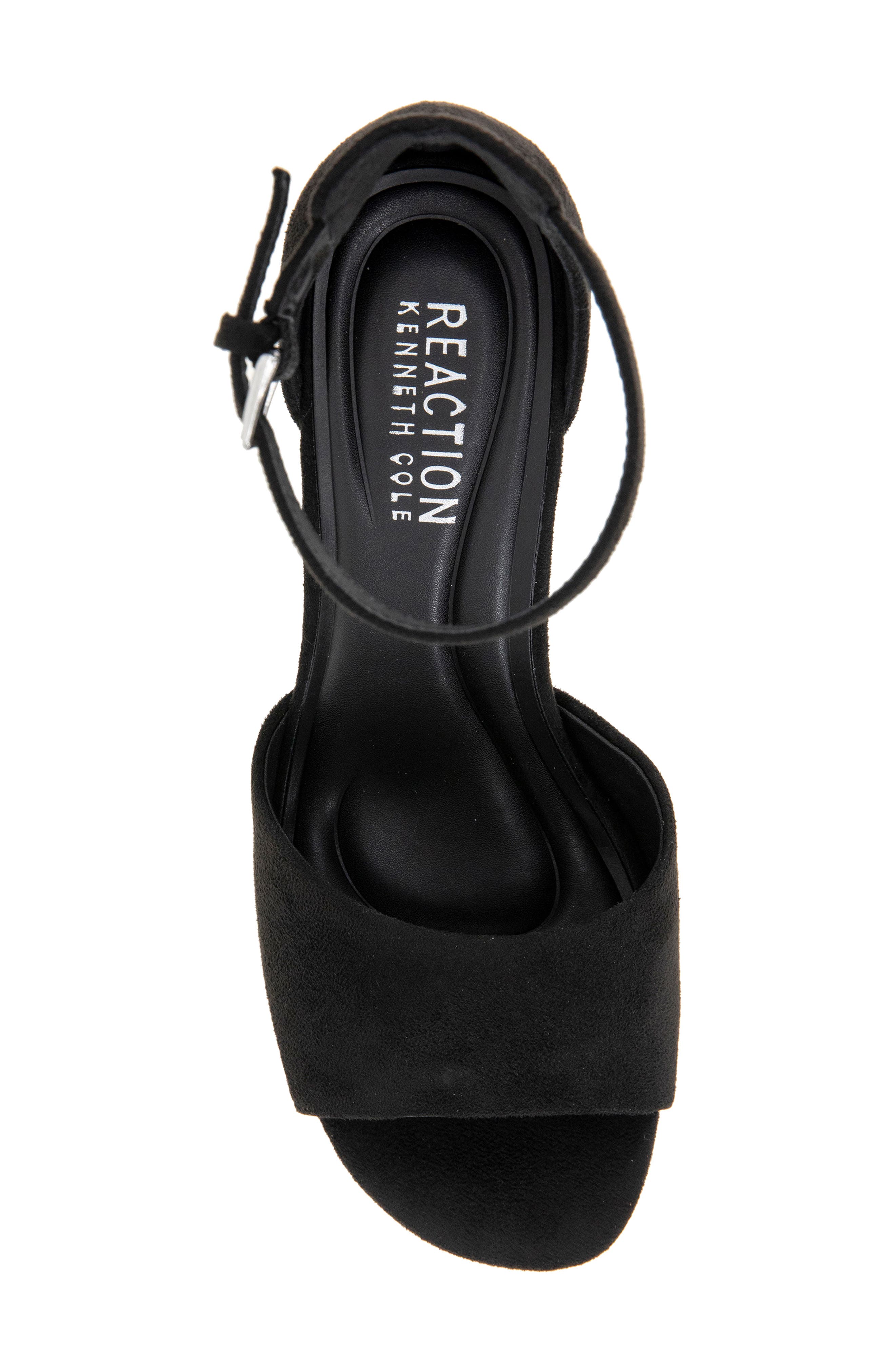 Reaction Kenneth Cole Lottie Ankle Strap Sandal, Alternate, color, Black