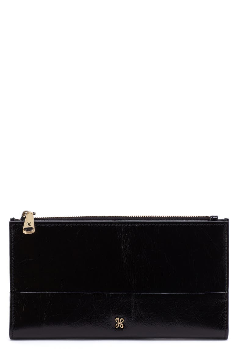 Large Jill Leather Bifold Wallet, Main, color, BLACK