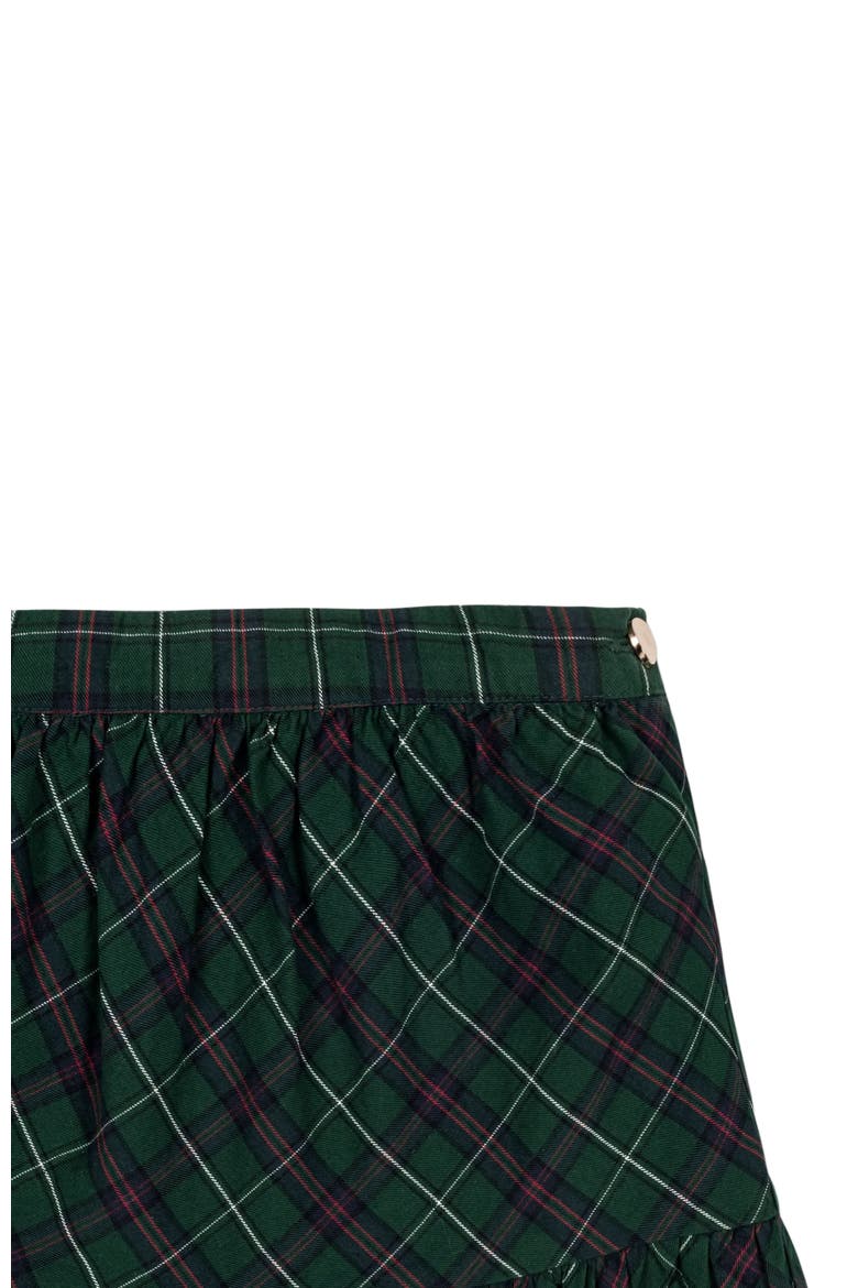 Baby Girls' Organic Flounce Party Skirt, Infant, Alternate, color, Merry Pine Plaid