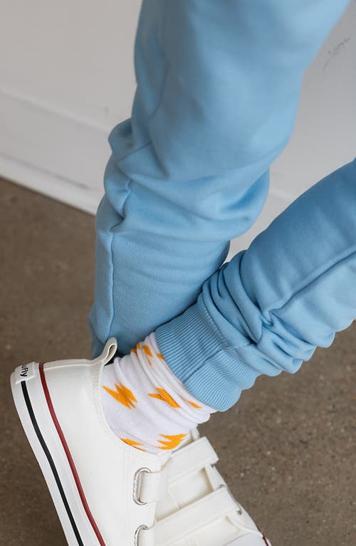 Mightly Organic Cotton Fleece Pocket Joggers In Blue