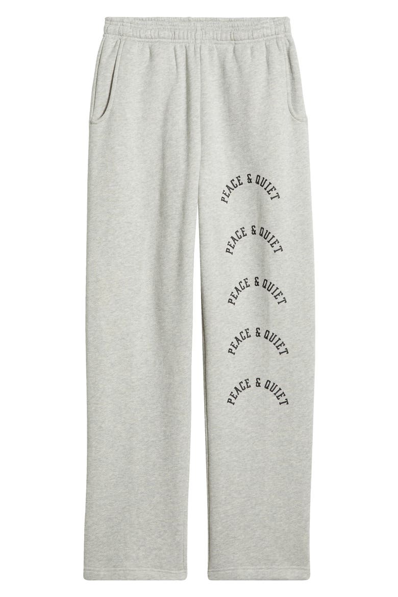 Arch Logo Pigment Dyed Sweatpants, Alternate, color, ASH
