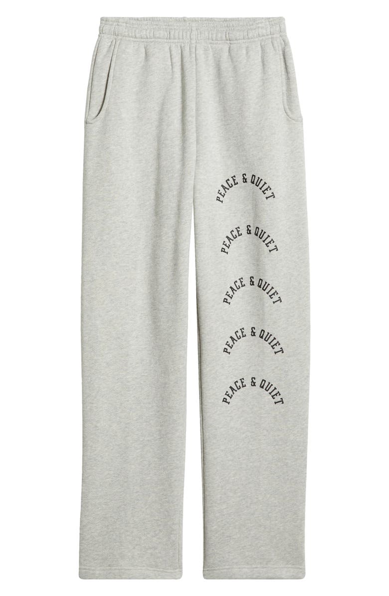 Museum of Peace & Quiet Arch Logo Pigment Dyed Sweatpants, Alternate, color, Ash