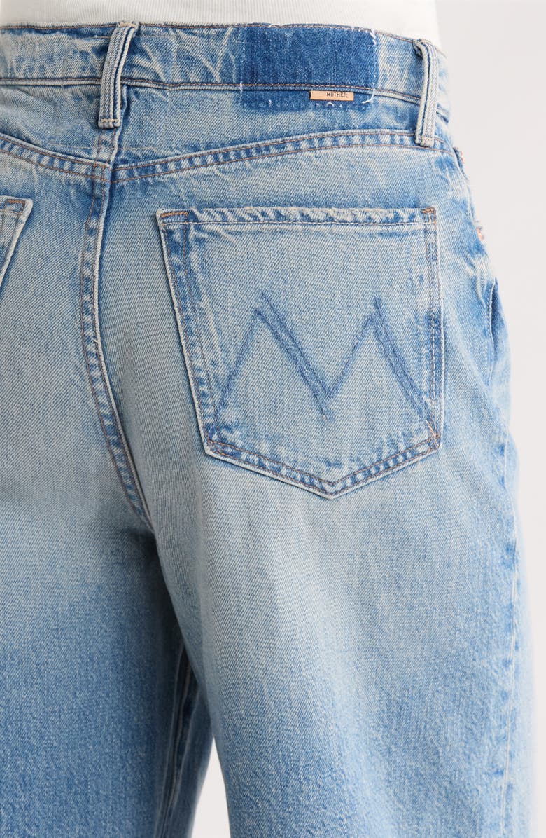 MOTHER The Fangirl Skimp Cuff Barrel Leg Jeans, Alternate, color, Blinded By The Light