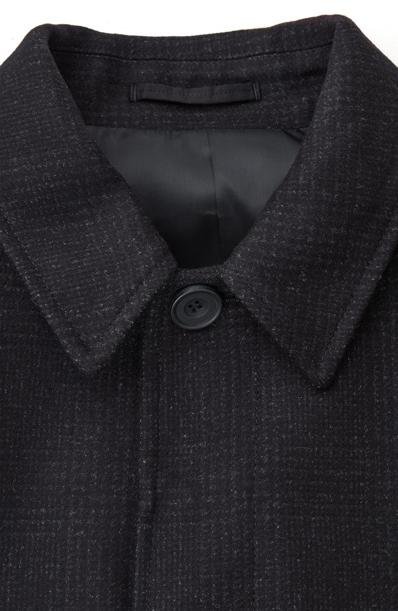 COS Check Felted Wool Blend Coat, Alternate, color,
