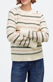 Madewell Stripe Crewneck Cotton Sweater