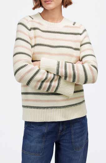 Madewell Stripe Crewneck Cotton Sweater