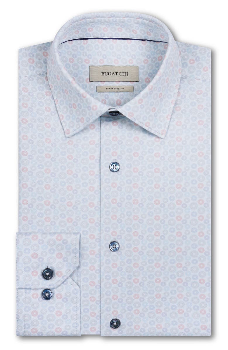 Bugatchi James OoohCotton<sup>®</sup> Button-Up Shirt, Alternate, color, Ice