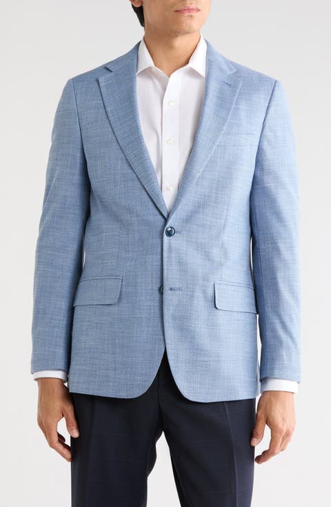 Textured Two-Button Sport Coat (Short, Regular & Long)