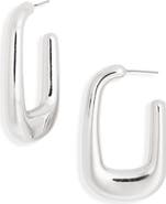 Leith Elongated Hoop Earrings