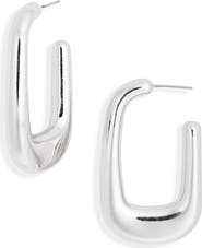 Leith Elongated Hoop Earrings